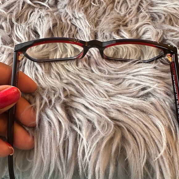 Privé Revaux The Professor Blue Light Blocking Glasses Zero Strength Black/Red - Picture 4 of 6